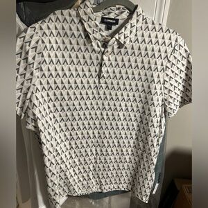 Express Geometric pattern polo